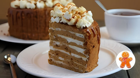 Замечательный торт Карамельная девочка, по вкусу напоминает медовик. Авторский рецепт. Попробуйте приготовить! 