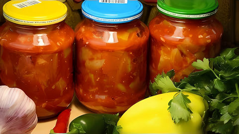 Предлагаю приготовить #салат на зиму из кабачков, помидоров и болгарского перца. Для него подойдут #кабачки любой... 