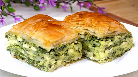 Сегодня приготовим один из самых популярных и вкусных пирогов - греческий пирог Спанакопита со шпинатом и сыром. 