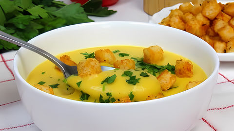 Готовим очень вкусный овощной суп пюре из кабачков или как его ещё называют крем суп из кабачков, так как текстура... 