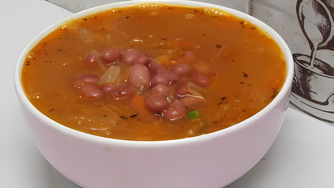 Постный суп с фасолью и капустой. Этот рецепт вкусного супа Вам точно понравится, потому что он быстро готовится и из... 