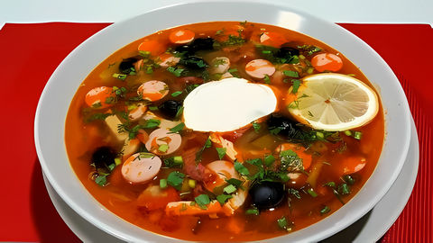 Сборная Мясная СОЛЯНКА (Суп)получается очень сытная и вкусная! Это настоящий мужской суп! Рецепт очень простой. 