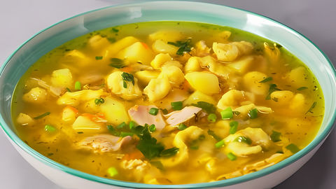 Рецепт легкого и вкусного куриного супа с галушками или клецками, нежными и аппетитными. Всегда хочется добавки! 