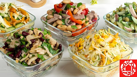 5 рецептов салатов без майонеза на праздничный стол. Готовятся они несложно и продукты доступные. Каждый салат... 
