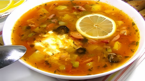 Сытный, густой, очень ароматный суп. Существует много вариантов приготовления солянки. Предлагаю самый простой и... 
